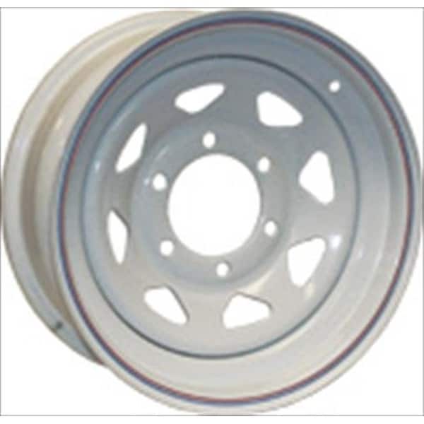 Americana 20352 14 x 6 Tire & Wheel 5 Lug Wheel Spoke; White AMW-20352 - main